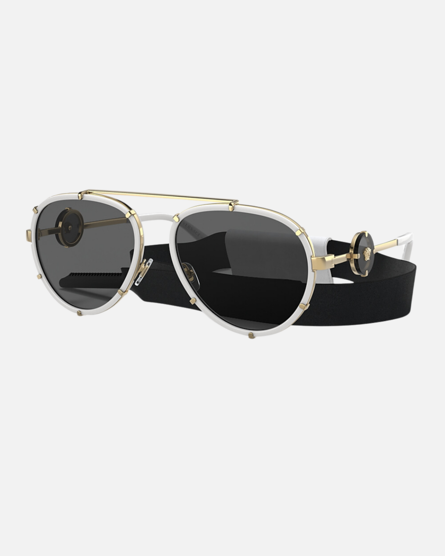 VERSACE VE2232 AVIATOR WHITE SUNGLASSES