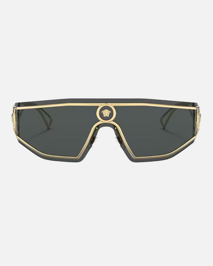 VERSACE VE2226 METAL SHIELD SUNGLASSES