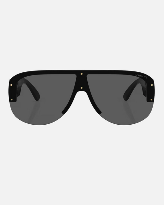 VERSACE VE4391 MEDUSA SHIELD SUNGLASSES – BLACK