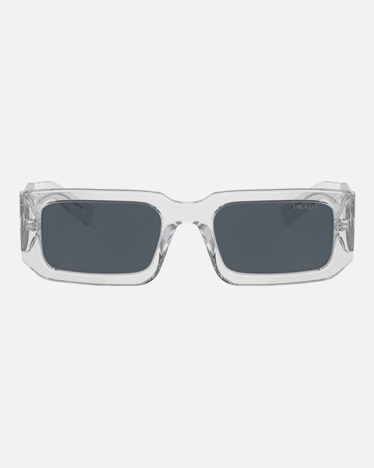 PRADA PR 06YS RECTANGLE SHAPE SUNGLASSES – TRANSPARENT