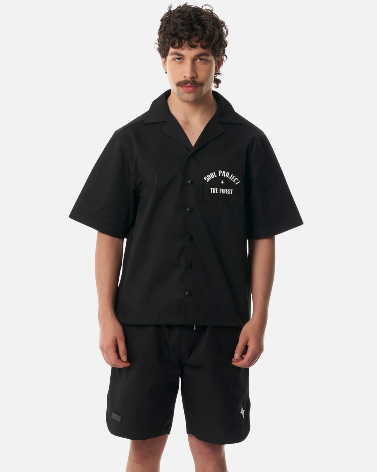 LOUIS 010 KNIT T-SHIRT BLACK