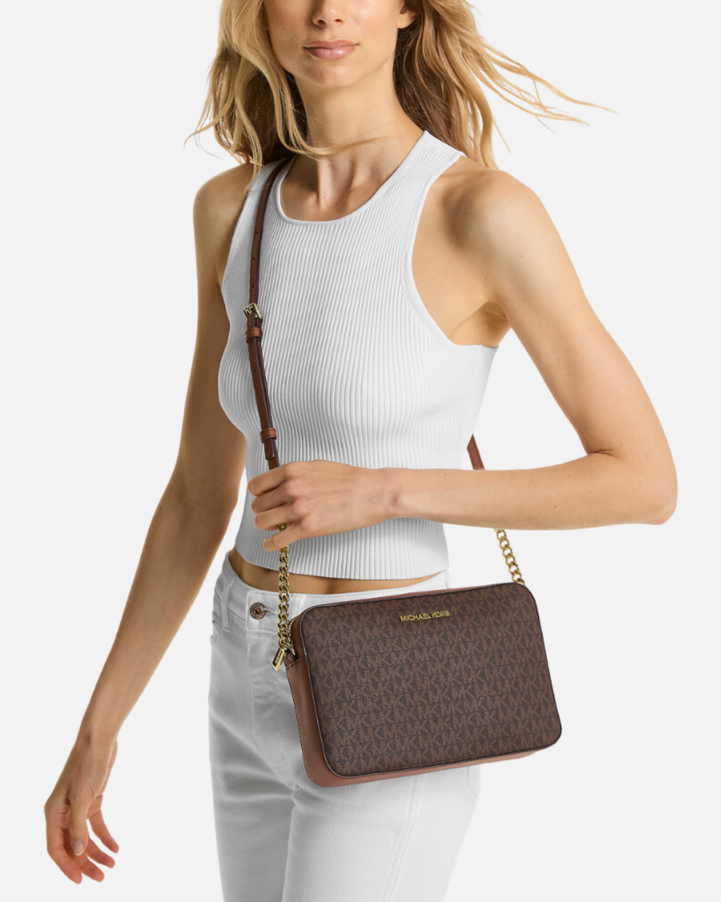 MICHAEL KORS CROSSBODY - BROWN