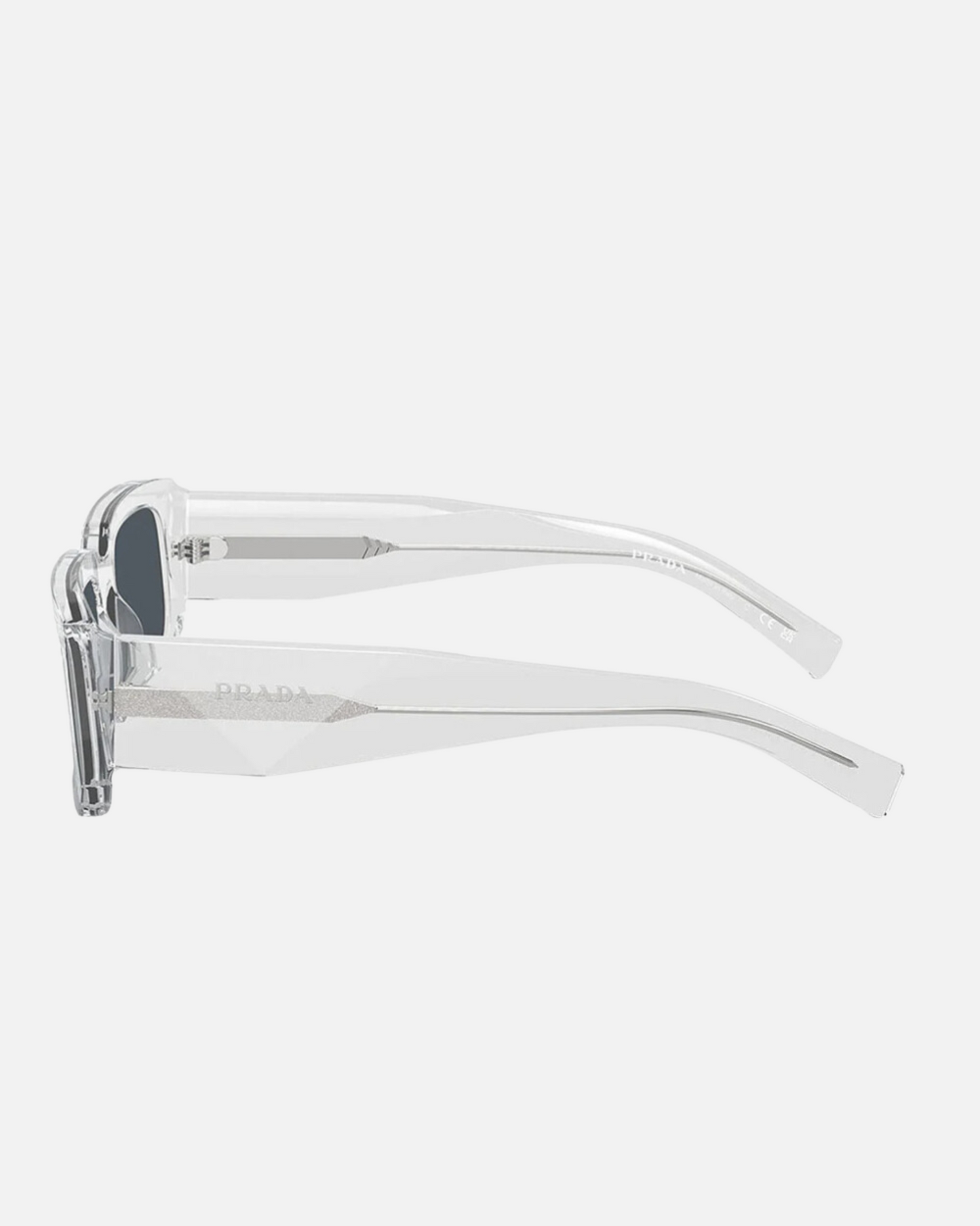 PRADA PR 06YS RECTANGLE SHAPE SUNGLASSES – TRANSPARENT
