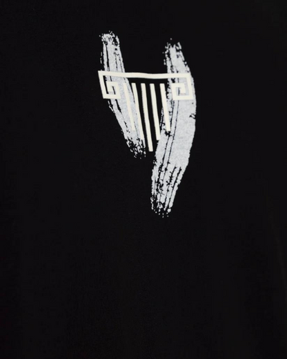 PRINT BLACK T-SHIRT