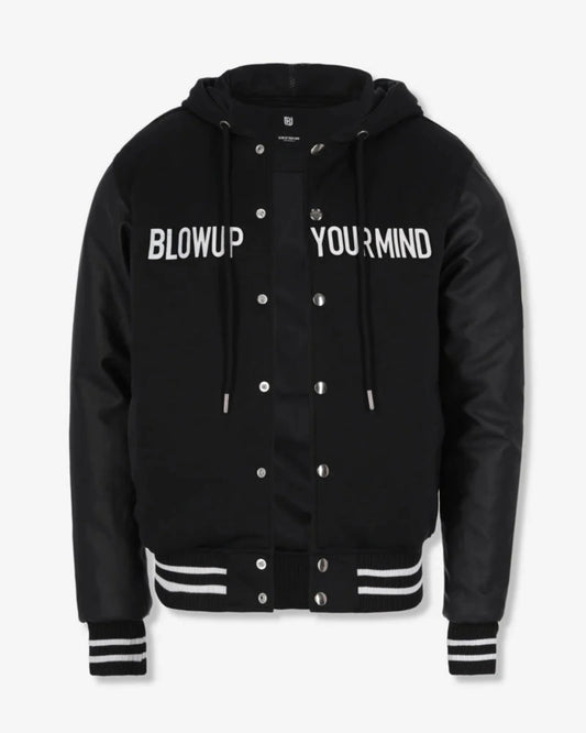 VARSITY BLACK WOMEN JACKET